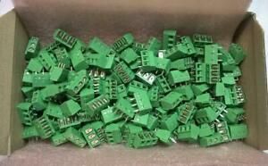 YTR42 Qty 148 pcs Combicon 1729021 Terminal Block 3-Pos Screw-Clamp 14-30AWG T/H