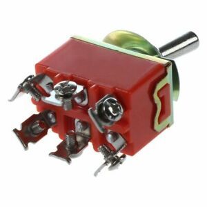 2X(AC 250V 15A Latching 3 Way On-Off-On Single Pole Double Throw Toggle Switch