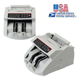 Bill Counter Money Counting Cash Machine Counterfeit Detector MG Bank LCD USA