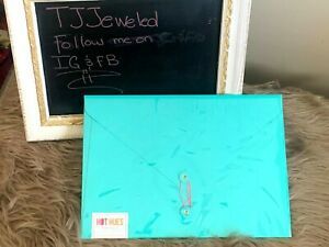 Teal paper Jam Envelope Portfolio
