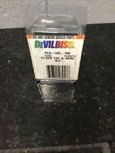 Itw Devilbiss DEV-FLG332-18K 1.8mm Fluid Tip And Seal Kit (flg33218k)