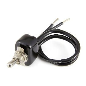 Pollak 34-571C Sealed Toggle Switch, On-Off with 8&#034; Coated Wire Leads
