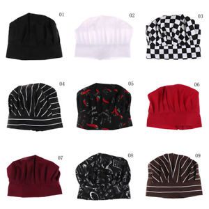 Comfortable Cook Adjustable Adult Kitchen Baker Chef Elastic Cap Hat Catering*ss