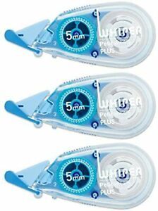 Plus Correction Tape Howaipapuchi 5mm WH-815-3P Blue Three Pack 49-245
