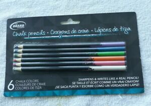 The Board Dudes Chalk Pencils 6 Colors Fine Point