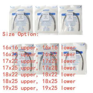 20X Dental Orthodontic Stainless Steel Rectangular Oval Arch Wires 10pcs/1Pack