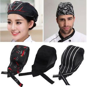 Adult Adjustable Chef Hat Mesh Kitchen Cooking Hat Restaurant Chef Skull Cap CW