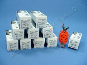 10 Leviton L22-30R ISOLATED GROUND Locking Outlets 30A 277/480V 3Y 2820-IG-063