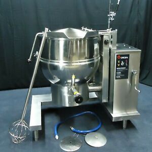 GROEN 40 GALLON GAS STEAM JACKETED TILT KETTLE DH-1/40 - EXCELLENT PLUS!