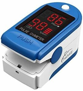 TrackAid Pulse Oximeter Portable Finger Oxygen Saturation and Pulse Rate Monitor