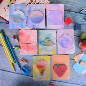 fantastic watercolor geometric self-adhesive memo pad sticky notes bookma CRC1