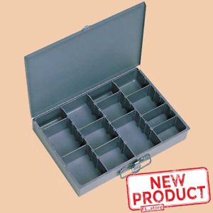 Steel Compartment Box Storage Removable Divider Steel Work Organizer Gray NEW