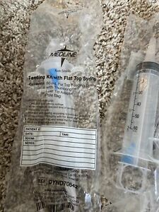 Medline Feeding Kit with Flat Top Syringe 60ML Lot Of 4