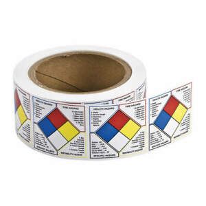 BRADY 53067 Right-to-Know Label,2&#034;H,2&#034;W,PK500