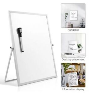 Magnetic Dry Erase Board Double Sided White Board with Stand for Home School