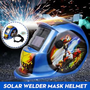 Pro Solar Powered Auto Darkening Welding Full Helmet Eyes Welder Protective Mask