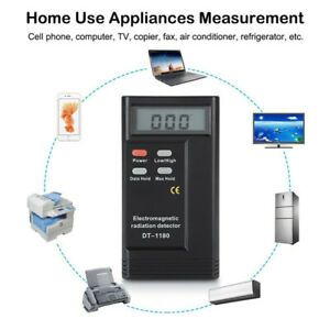 Portable 2.3&#034; LCD Electromagnetic Radiation Detector EMF Meter For TV PC Indoors