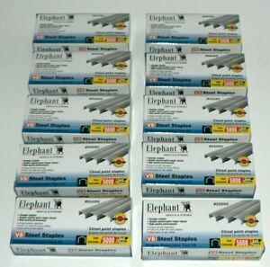 Standard Steel Staples, 1/4&#034;, 10 Boxes Of 5,000  (50,000 total), NEW