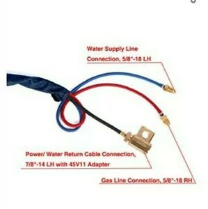 Tig Welding Torch WP-20F Flexible Head Water-Cooled 25foot Cable