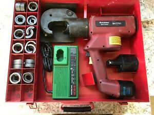 Burndy Batool BAT750 Hydraulic Press and 12 Dies