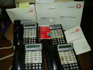 Lucent Partner Business Phone System w/ Orig. Manuals BONUS POLYCOM CONF PHONE