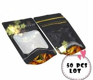 50 PCS LOT JUNGLE BOY BAGS 7GRAM LARGE SMELL PROOF food RESEALABLE ZIP TOP LOCK