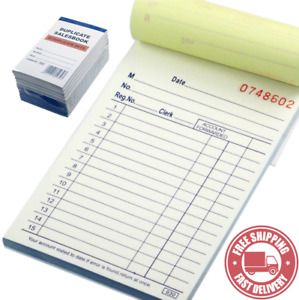 Cotton  Fly  10  Pack  Lot  Sales  Book  Order  Receipt  Invoice  Carbonless  Co