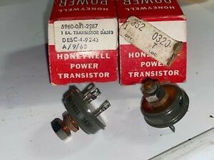 2 NOS HONEYWELL VINTAGE 1963 GERMANIUM TRANSISTORS DA3F3