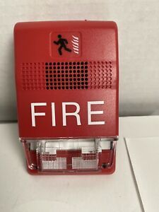 EDWARDS G1RF-VM MULTI-CANDELA STROBE 24 VDC, WITH FIRE MARKINGS, RED