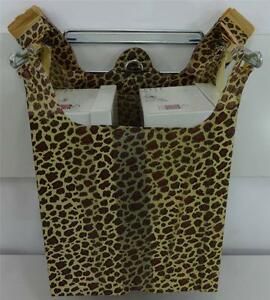 200 Qty. T-Shirt 11.5&#034; x6&#034;x21&#034; Leopard Print Design Bags Plastic Retail Shopping