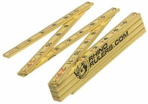 Rhino Rulers Folding Engineer&#039;s Ruler 6&#039; Length (10ths and Inches) - 55125
