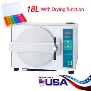 18L Dental Lab Autoclave Steam Sterilizer Medical Sterilization Drying Function
