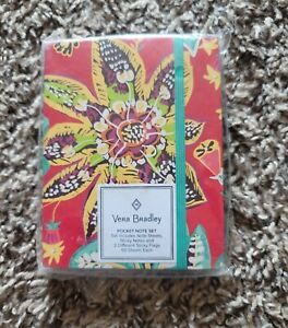 Vera Bradley Pocket Note Set With Pen NEW Rhumba Red