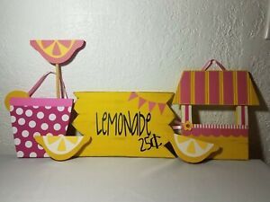 Lemonade Concession Stand Accessories Hanging Sign Set Decoration