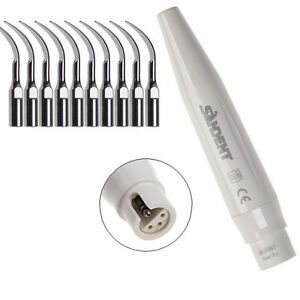 SP Dental Piezo Ultrasonic Scaler Handpiece DTE SATELEC + 10 Scaling Tips GD1