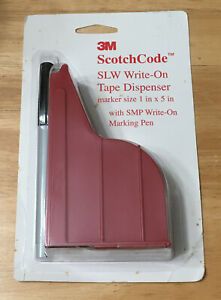 3M ScotchCode Wire Marker SLW Write-On Dispenser with Tape and Pen 1X5&#034;