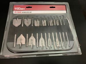 Hyper Tough 13 PCS Spade Drill Bit Set