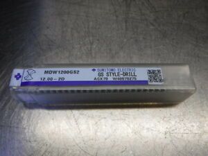 Sumitomo 12mm 2 Flute Carbide Drill 12mm Shank MDW1200GS2 (LOC472)