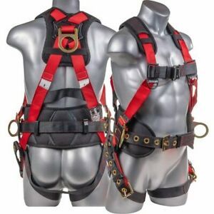 PALMER SAFETY H222101121XLG Harness 5Pt., Grommet Legs, Back D-Ring.