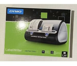 Dymo LabelWriter 450 Twin Turbo Label Thermal Printer + Extra 4” Labels (220)