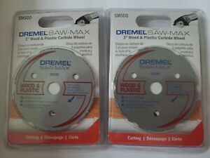 DREMEL Saw-Max SM600 3” Wood &amp; Plastic Flush Cut Carbine Wheel x2