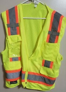2 pack of Radians SV6G Green Two Tone Surveyor Class 2 Vest
