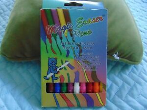 Magic Eraser 10 Pack Pens Thick and Thin Multicolor  NIP