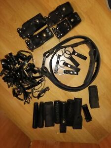 police duty gear lot Duty belt baton holder belt keepers Motorola radio holsters