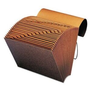 Smead Accordion Expanding Files, 31 Pocket, Leather-Like Redrope (SMD70367)