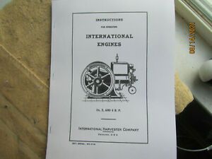 1920 IHC &#034;M&#034; 1 1/2-6 HP Kerosene Instructions/Parts Manual,EK mag &amp; spark plug