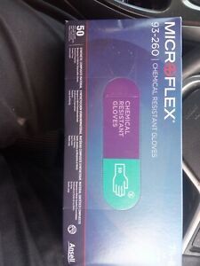 Microflex nitrile gloves size medium qty 50