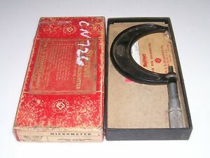 Vintage STARRETT No 436 2&#034; - 3&#034; Outside Micrometer with Wrench