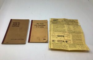 How To Run A Lathe South Bend Metal Lathe Works / Care Operation Of A Lathe Book