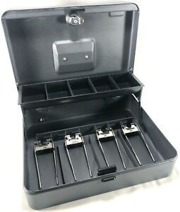 Steelmaster Tiered Cash Box with Bill Weights 2 Keys &amp; Lock - Used Once